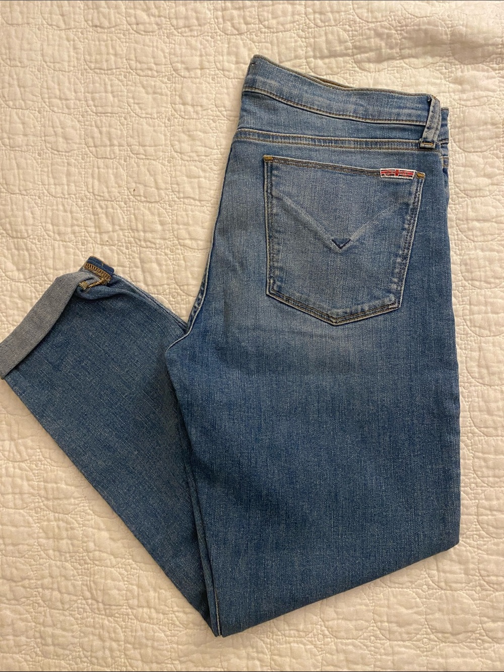 Hudson Jeans Boyfriend Jeans - Light Blue Denim